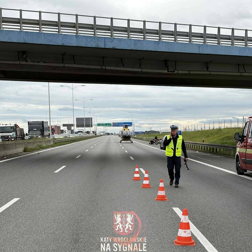 Wypadek na AOW, lądował LPR - 18 września