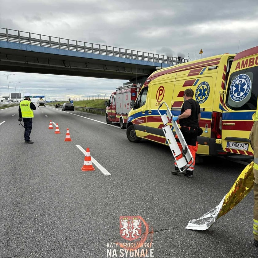 Wypadek na AOW, lądował LPR - 18 września