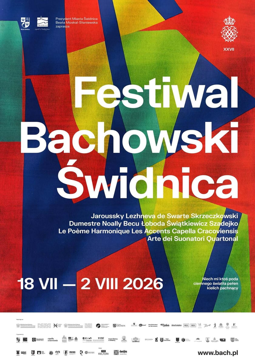 <p>Festiwal Bachowski w Świdnicy 2026 - plakat wydarzenia</p>