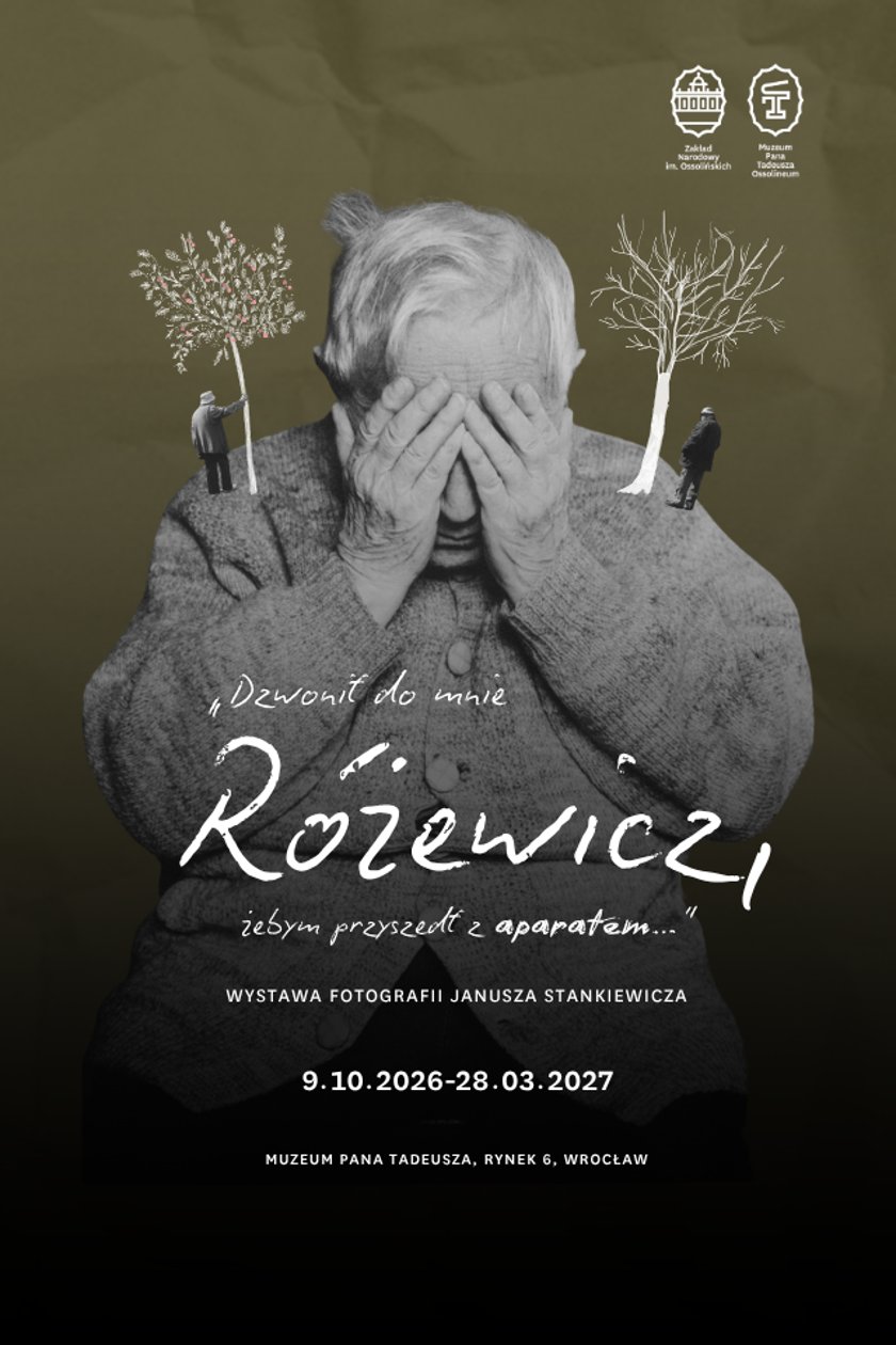 <p>Plakat wystawy fotografii Janusza Stankiewicza</p>
