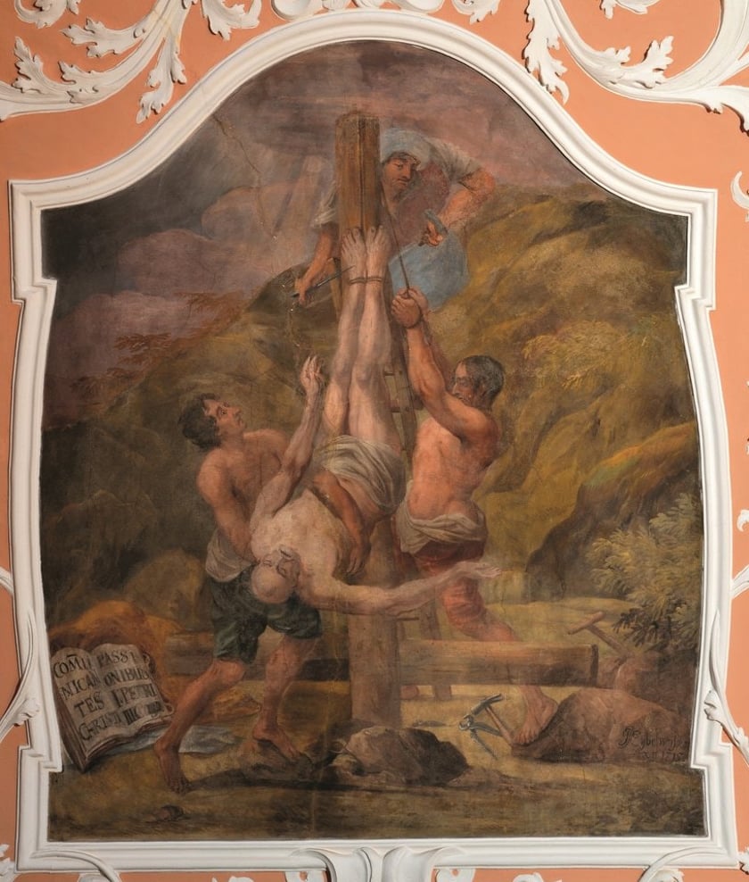 <p>Johann Jacob Eybelwieser &ndash; Ukrzyżowanie św. Piotra</p>