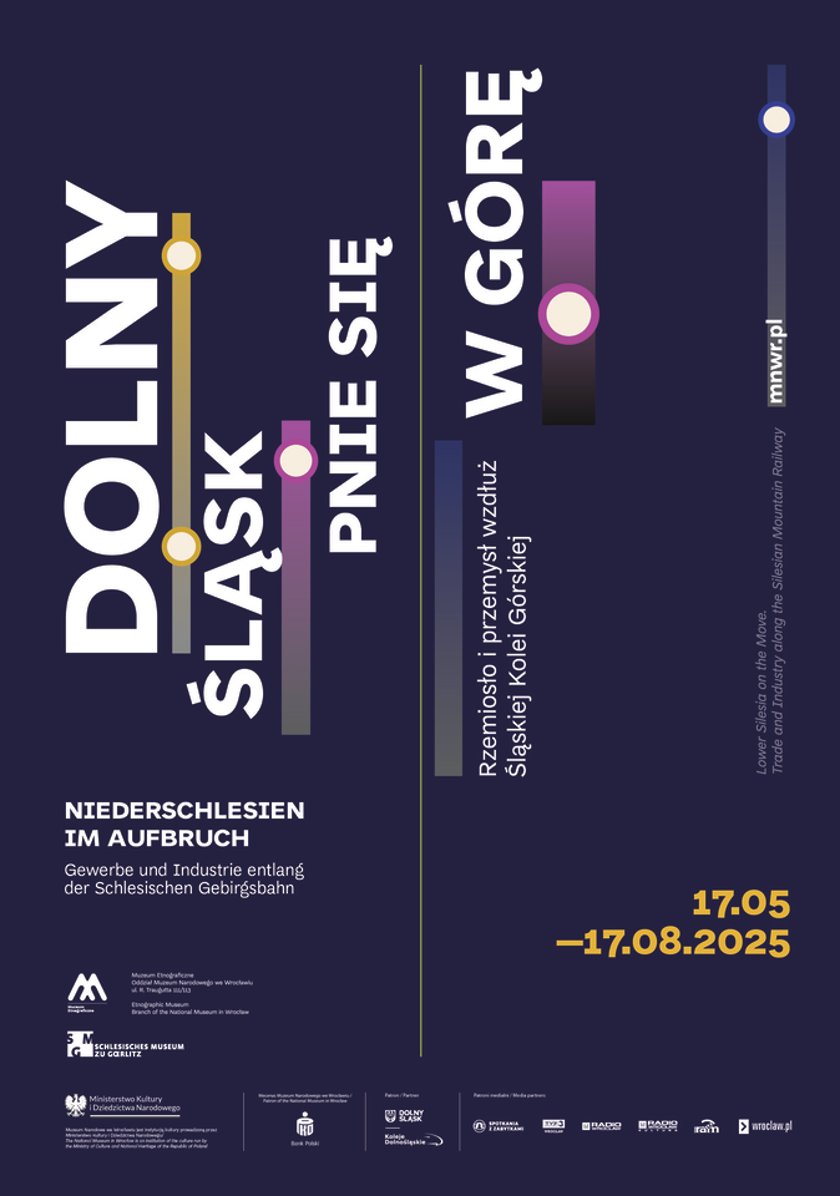 plakat wystawy "Dolny Śląsk pnie się w górę"