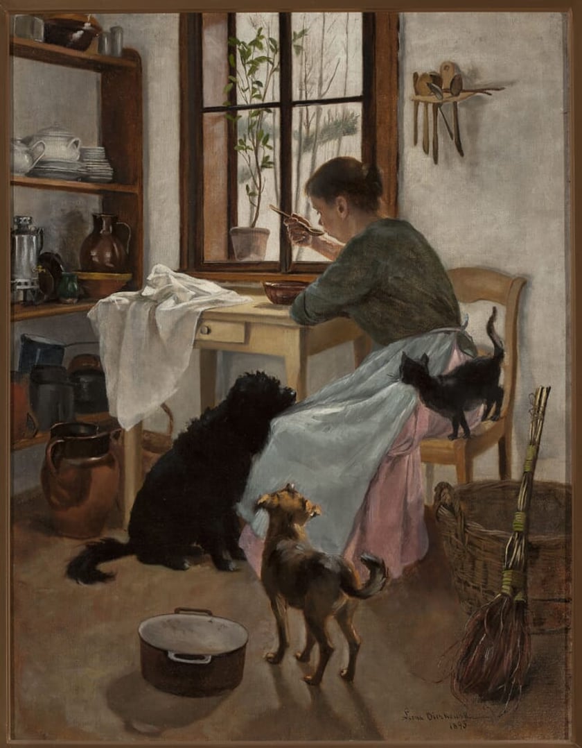<p>&nbsp;Leona Bierkowska, W izbie, 1895</p>