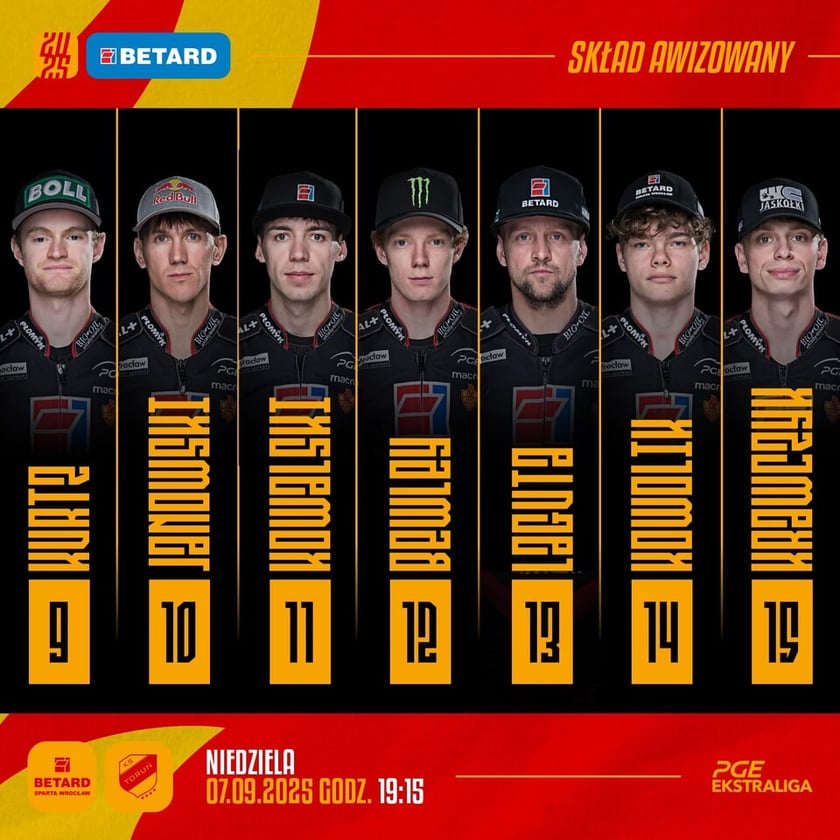 Powiększ obraz: Awizowany skład na Toruń