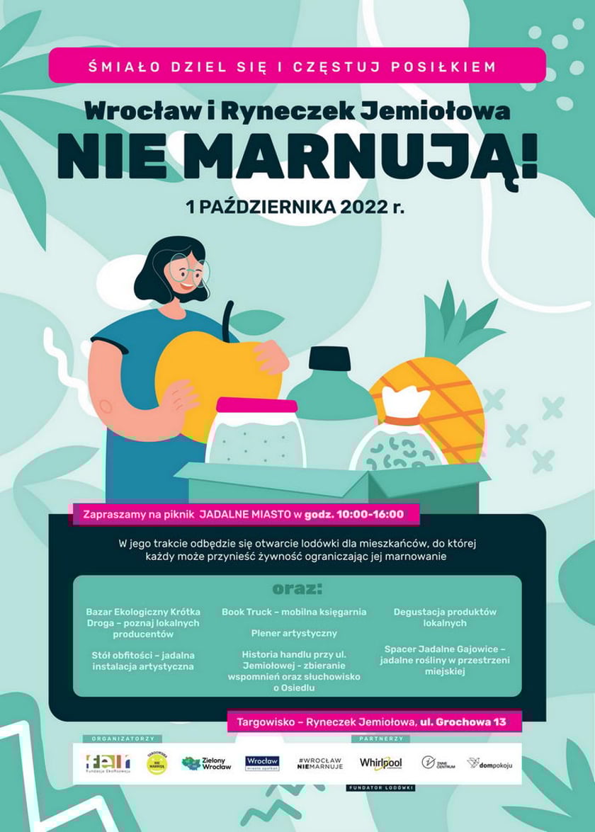 Wrocław i Ryneczek Jemiołowa Nie Marnują - plakat