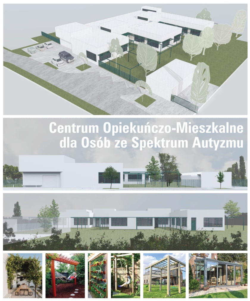 <p>Centrum Opiekunczo-Mieszkalne dla dorosłych ze spektrum autyzmu - wizualizacja</p>