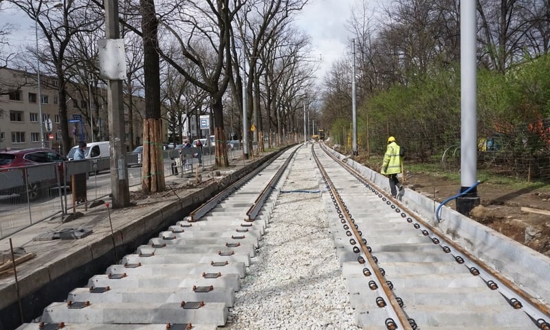 1 maja tramwaje wrócą na Biskupin. Remont na finiszu