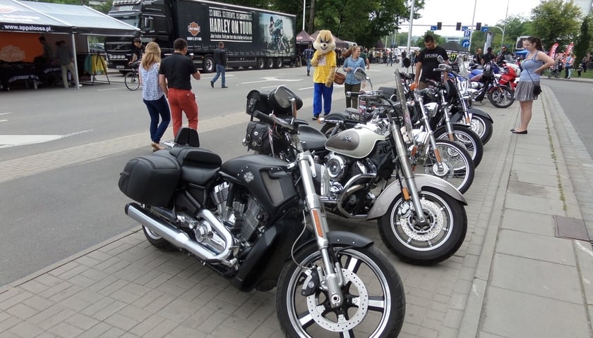 Legendarne Harley-Davidson w Sky Tower [ZDJĘCIA]