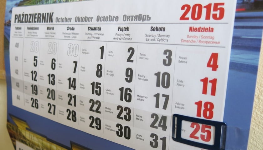 Wybory parlamentarne 2015 – kalendarz wyborczy
