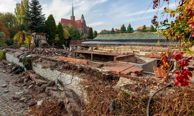 Rozpoczął się remont szklarni i kaktusiarni w Ogrodzie Botanicznym