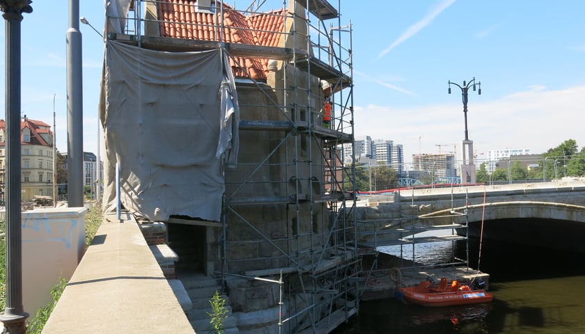 Remont mostów Pomorskich, sierpień 2022