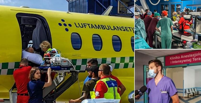 Transportem Cessna Babcock Scandinavian AirAmbulance przyleciał z Tromsø w Norwegii do Wrocławia pacjent pilnie potrzebujący transplantacji serca
