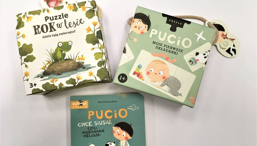 Na zdjęciach nagrody od Wydawnictwa Nasza Księgarnia, które wygracie w konkursie wroclaw.pl