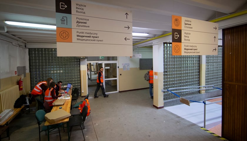 Punkt pobytowy dla uchodźców we Wrocławiu