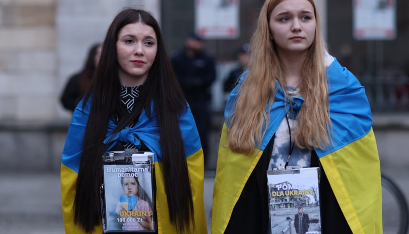 Wrocławskie uroczystości w rocznicę bohaterskiego oporu Ukraińców przeciwko rosyjskiej inwazji