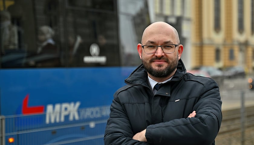 Na zdjęciu nowy prezes MPK Wrocław Witold Woźny