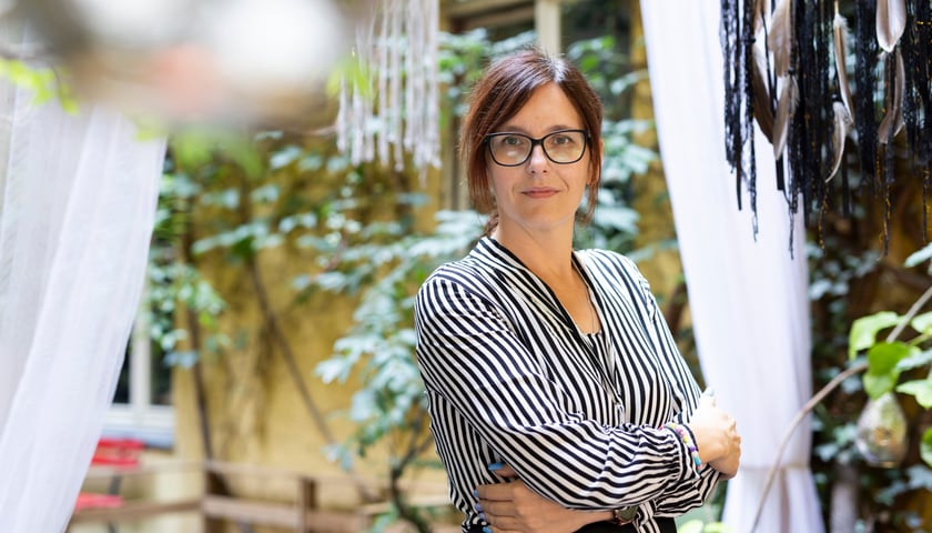 Na zdjęciu Anna Wołoszyn z Centrum Zarządzania Kryzysowego Urzędu Miejskiego Wrocławia