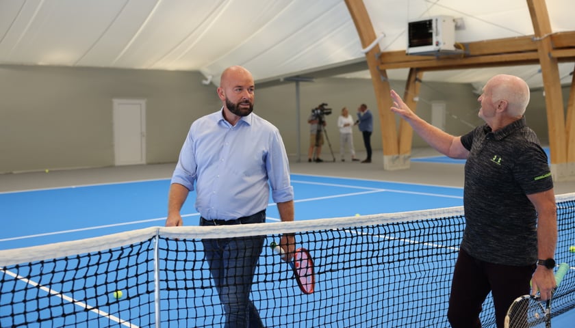 Prezydent Jacek Sutryk i radny Czesław Cyrul