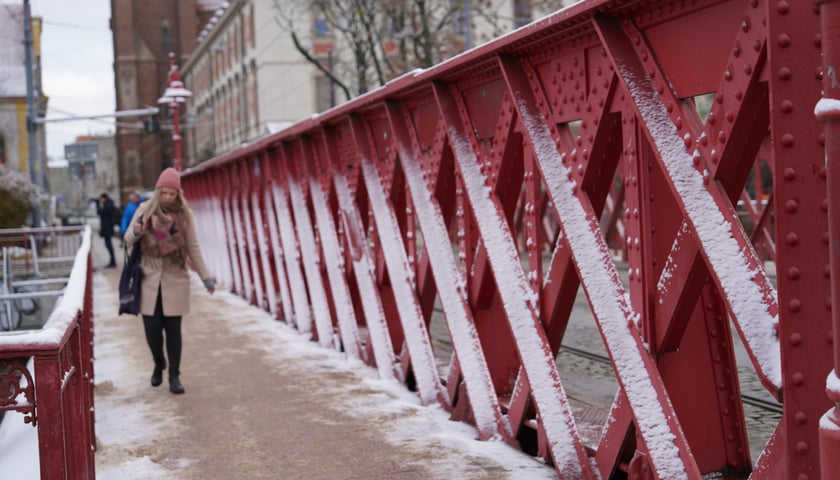Zima we Wrocławiu - pierwszy śnieg