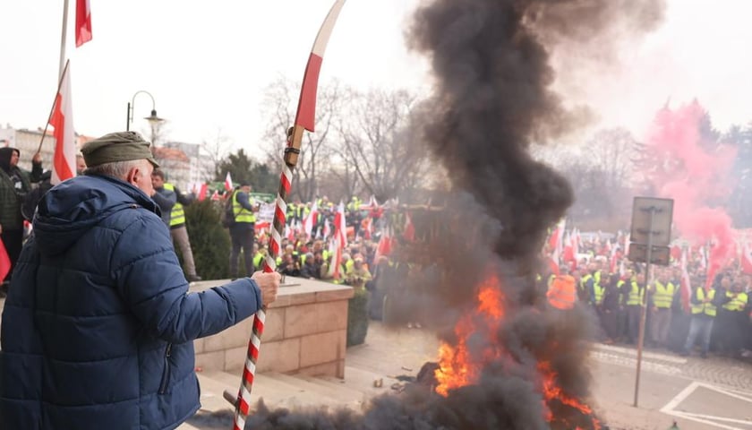 Protest rolników 15 lutego we Wrocławiu