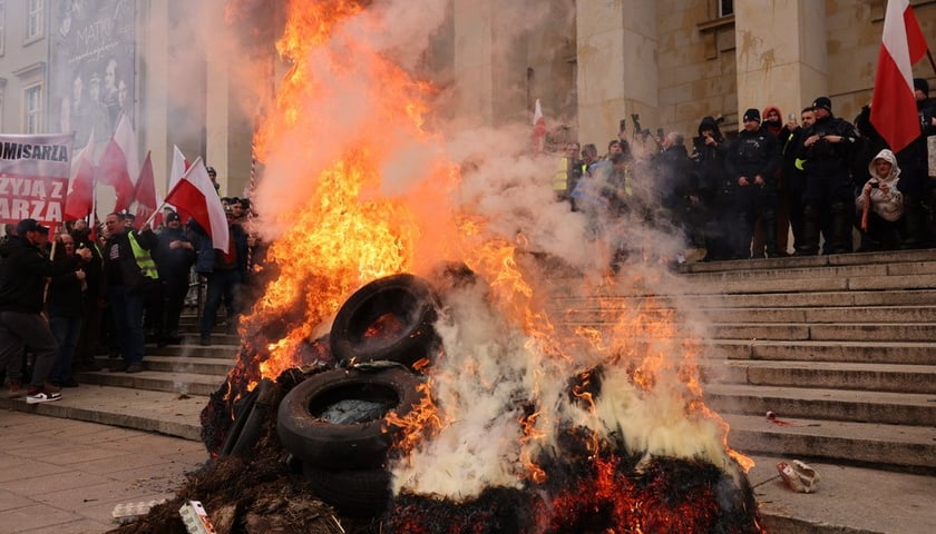 <p>Protest rolnik&oacute;w 15 lutego we Wrocławiu</p>