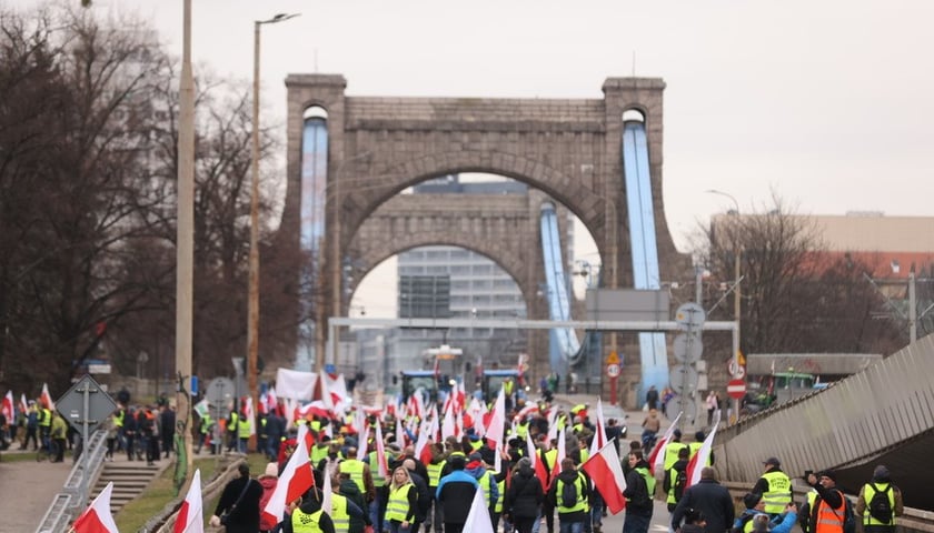 <p>Protest rolnik&oacute;w 15 lutego we Wrocławiu</p>