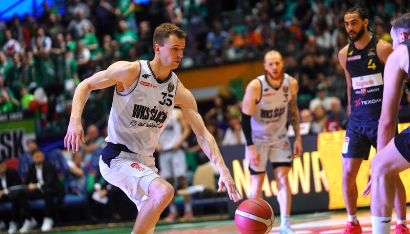 Mecz koszykówki Śląsk Wrocław - Sokół Łańcut, Hala Orbita, 27.04.2024