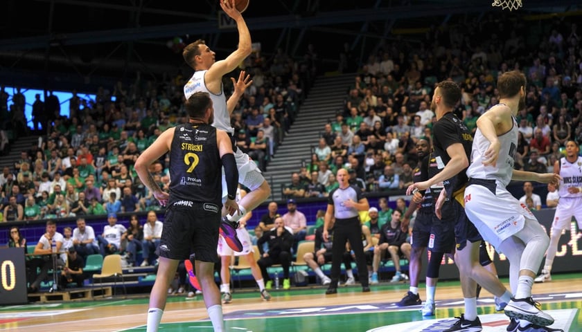 Mecz koszykówki Śląsk Wrocław - Sokół Łańcut, Hala Orbita, 27.04.2024
