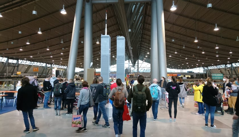 Wieże WTC wykonane z klocków Lego 