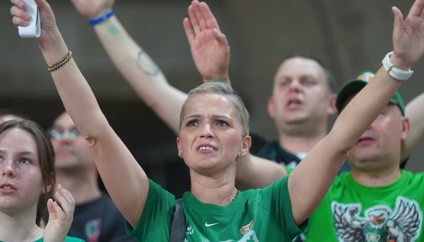 Mecz Śląska Wrocław z Treflem Sopot w Hali Stulecia.