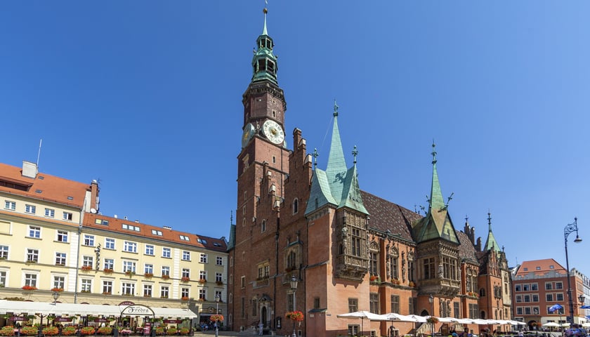 Na zdjęciu widać Stary Ratusz we Wrocławiu.