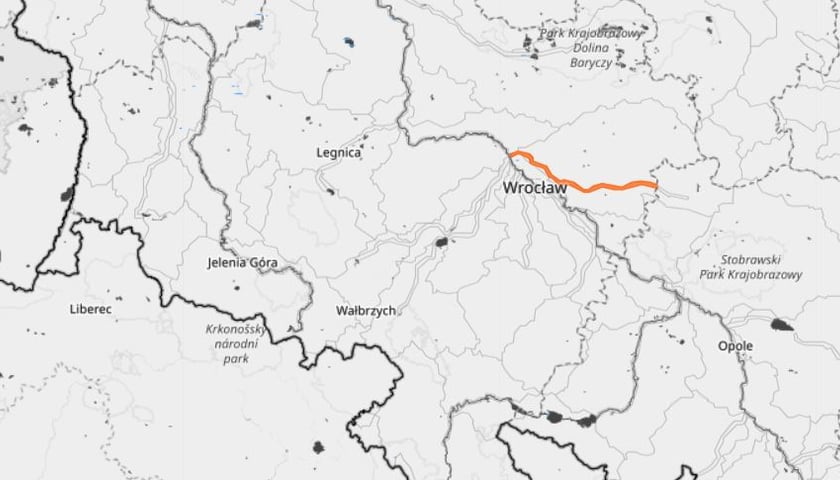 Obszary kraju objęte ostrzeżeniem IMGW