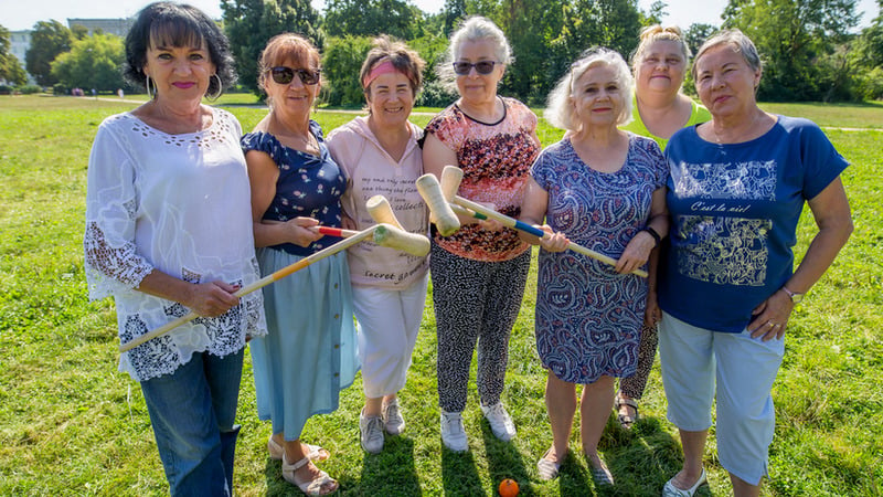 Wrocławskie seniorki grają w krokieta