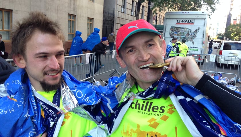 Niewidomy wrocławianin przebiegł New York City Marathon