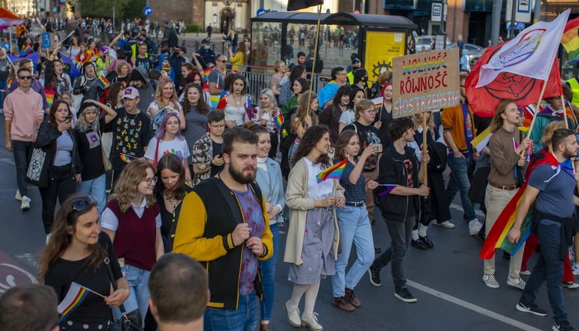 Marsz równości we Wrocławiu.