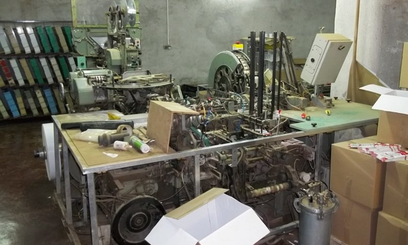 Zlikwidowana nielegalna fabryka papierosów