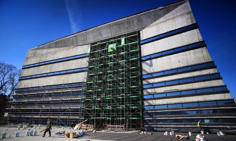 Postępy na budowie NFM (ZDJĘCIA + FILM)