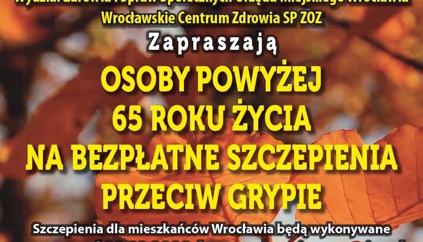 Szczepienia przeciw grypie – zapisz się!