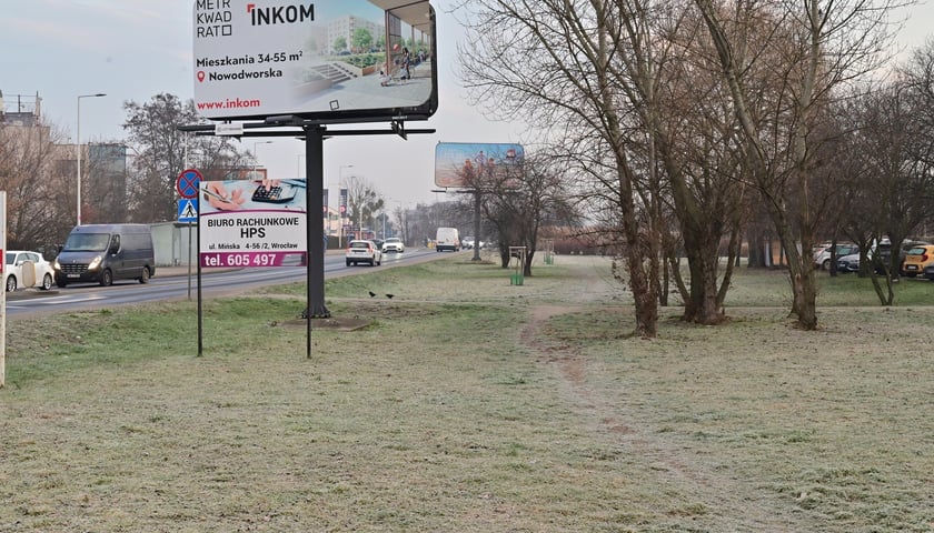 Odcinek między Roślinną a Tyrmanda - tędy przebiegać będzie buspas wzdłuż Mińskiej