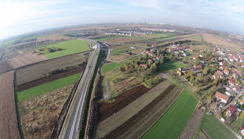 Wschodnia obwodnica Wrocławia z lotu ptaka[WIDEO]