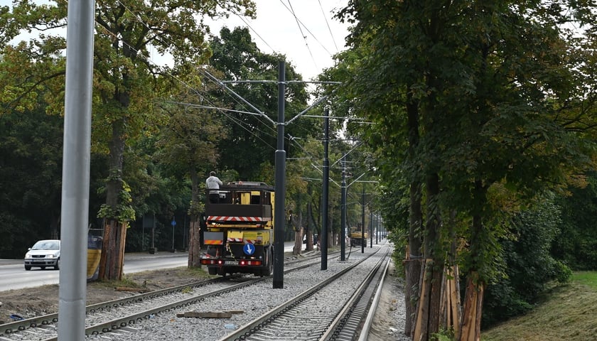 Powiększ obraz: Tramwaje wrócą na Kosmonautów 1 września