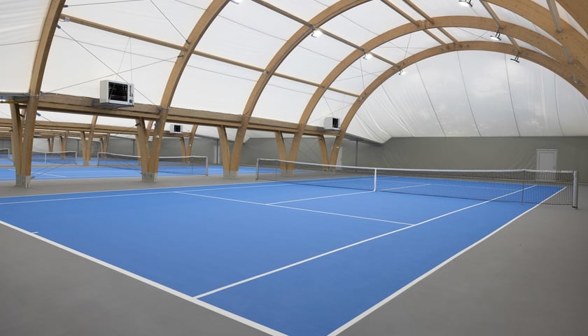 Hala tenisowa na Pułtuskiej w dniu otwarcia oficjalnego