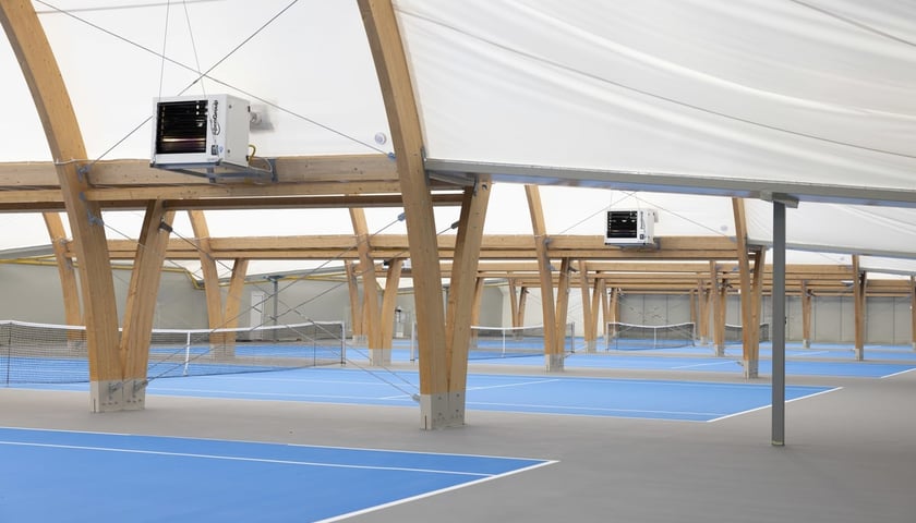 Hala tenisowa na Pułtuskiej w dniu otwarcia oficjalnego