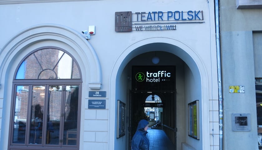 Na zdjęciu wejście do Sceny Kameralnej Teatru Polskiego od ulicy Świdnickiej