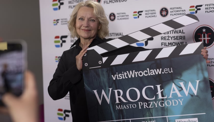 <p>Gala kończąca festiwale: Reżyserii Filmowej i Aktorstwa Filmowego odbyła się we Wrocławiu w czwartek wieczorem, 1 czerwca. Na zdjęciu Maria Pakulnis</p>