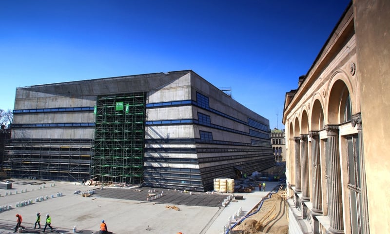 Narodowe Forum Muzyki, jeszcze w budowie