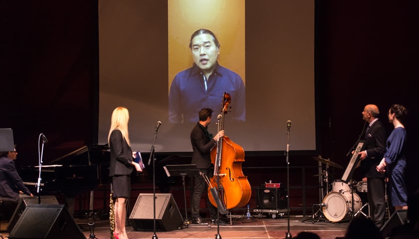 Tateo Nakadjima nie mógł osobiście odebrać nagrody, ale dla publiczności zgromadzonej na gali przygotował nagrane podziękowanie