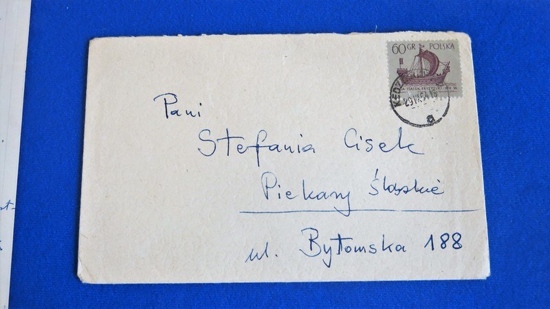Koperta jednego z listów Wojaczka do Stefanii Cisek, niedługo do obejrzenia w Ossolineum z pozostałymi autografami poety