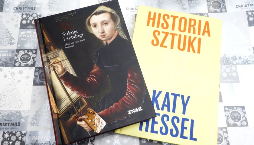 Powiększ obraz: <p>Piotr Oczko, Suknia i sztalugi. Historie dawnych malarek, Wydawnictwo Znak; Katy Hessel, Historia sztuki bez mężczyzn, przełożyła Magłorzata Glasenapp, Wydawnictwo Marginesy</p>