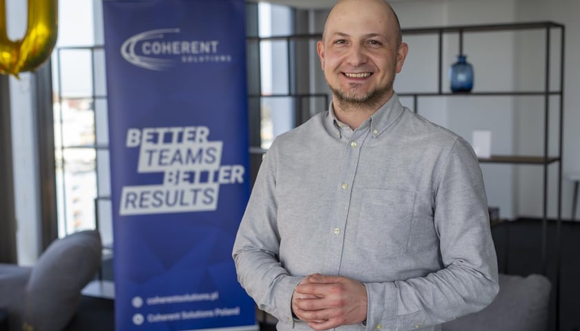 Grzegorz Piątkowski, szef wrocławskiego oddziału Coherent Solutions